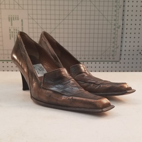 Vero Cuoio Shoes - Ferri Vero Cuoio Brown Leather High Heels 6.5